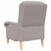 Fauteuil Lichtgrijs Zachte Sherpa stof