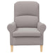 Fauteuil Lichtgrijs Zachte Sherpa stof