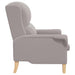 Fauteuil Lichtgrijs Zachte Sherpa stof