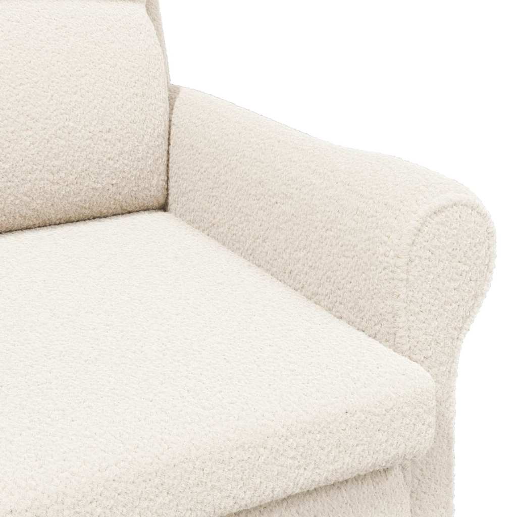 Fauteuil Crème Zachte Sherpa stof