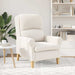 Fauteuil Crème Zachte Sherpa stof