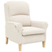 Fauteuil Crème Zachte Sherpa stof