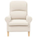 Fauteuil Crème Zachte Sherpa stof