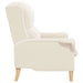 Fauteuil Crème Zachte Sherpa stof