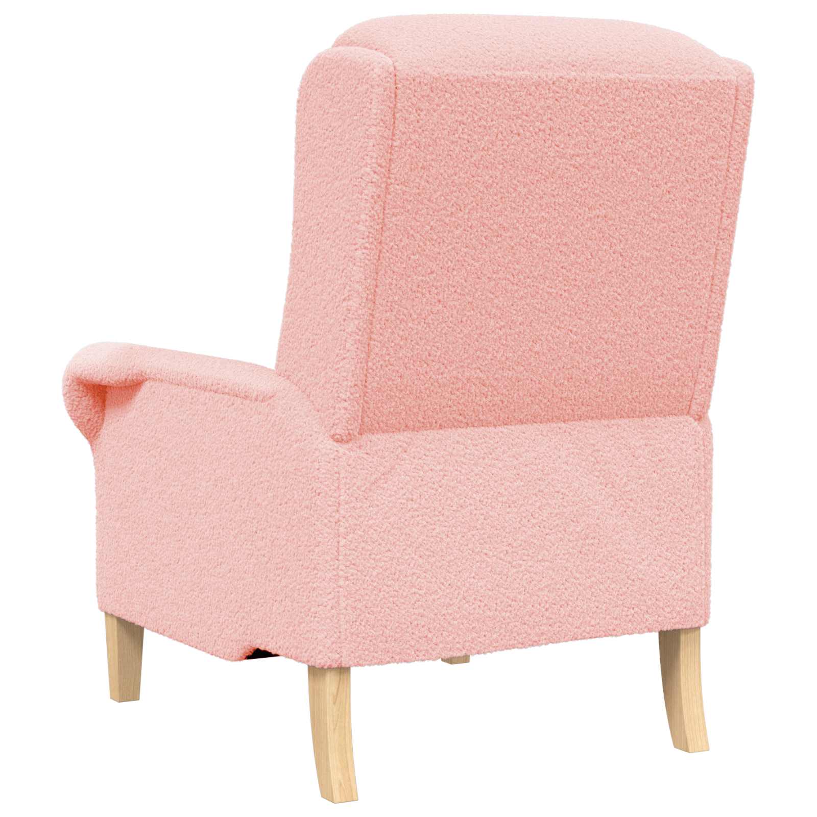 Fauteuil Roze Zachte Sherpa stof