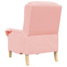 Fauteuil Roze Zachte Sherpa stof