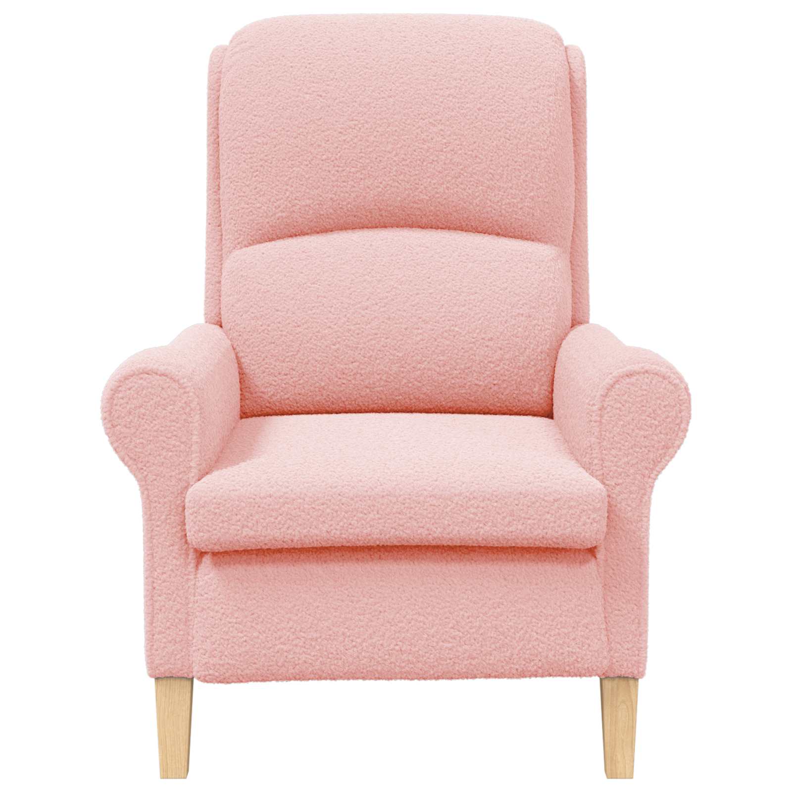 Fauteuil Roze Zachte Sherpa stof
