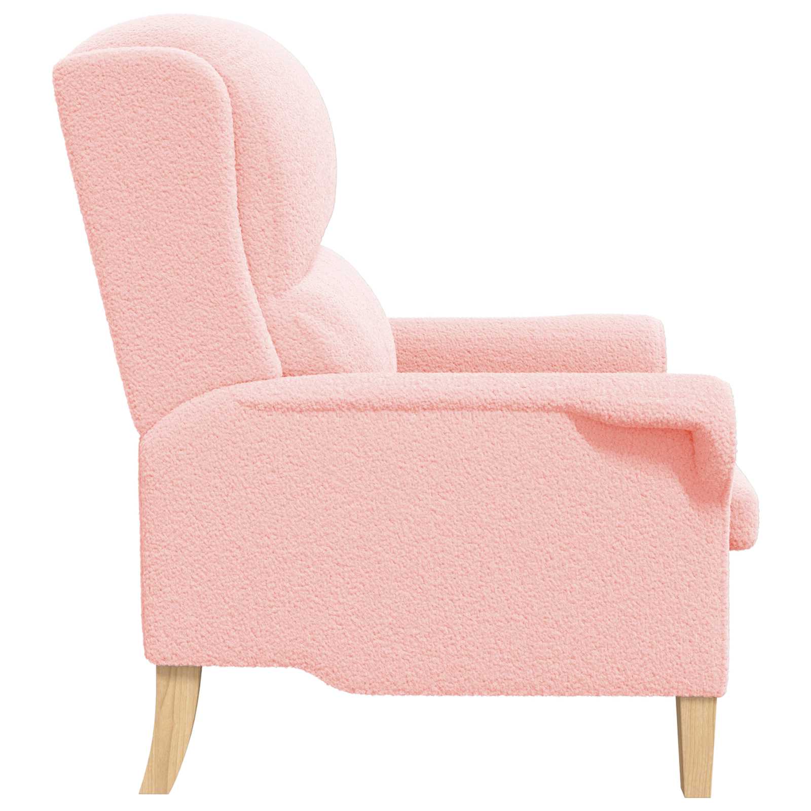 Fauteuil Roze Zachte Sherpa stof