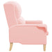 Fauteuil Roze Zachte Sherpa stof