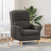 Fauteuil Donkergrijs Zachte Sherpa stof