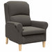Fauteuil Donkergrijs Zachte Sherpa stof