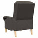 Fauteuil Donkergrijs Zachte Sherpa stof