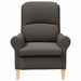 Fauteuil Donkergrijs Zachte Sherpa stof