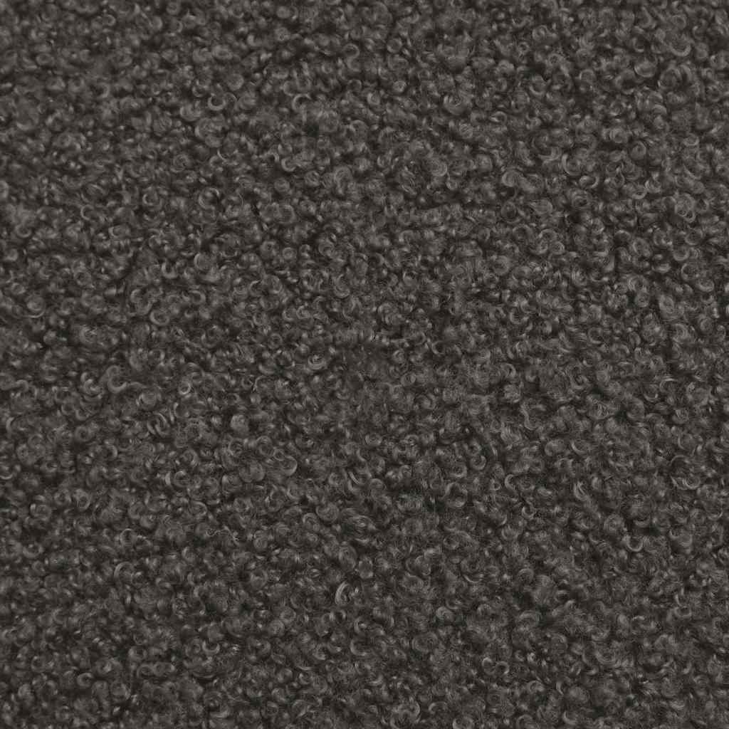 Fauteuil Donkergrijs Zachte Sherpa stof