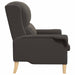 Fauteuil Donkergrijs Zachte Sherpa stof