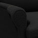 Fauteuil Zwart Zachte Sherpa stof