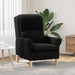 Fauteuil Zwart Zachte Sherpa stof