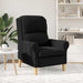 Fauteuil Zwart Zachte Sherpa stof