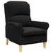 Fauteuil Zwart Zachte Sherpa stof