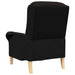 Fauteuil Zwart Zachte Sherpa stof