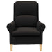 Fauteuil Zwart Zachte Sherpa stof