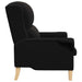 Fauteuil Zwart Zachte Sherpa stof