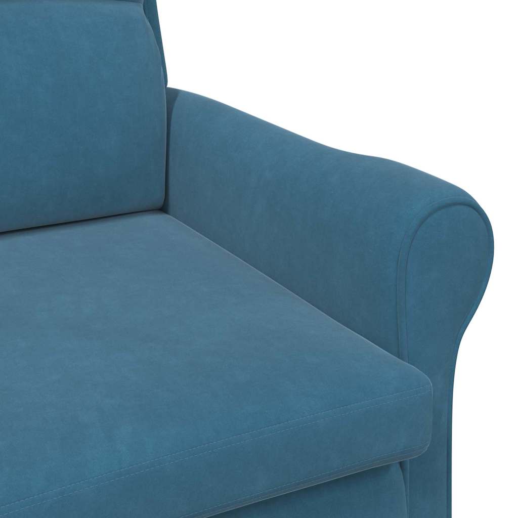Fauteuil Blauw Fluweel