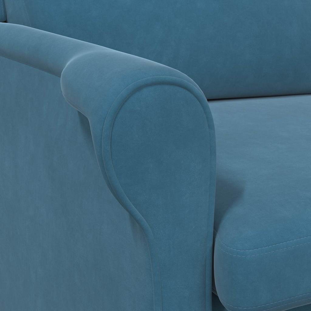 Fauteuil Blauw Fluweel