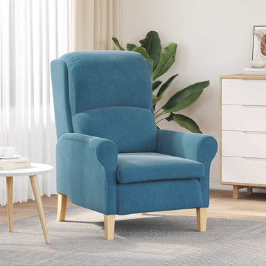 Fauteuil Blauw Fluweel