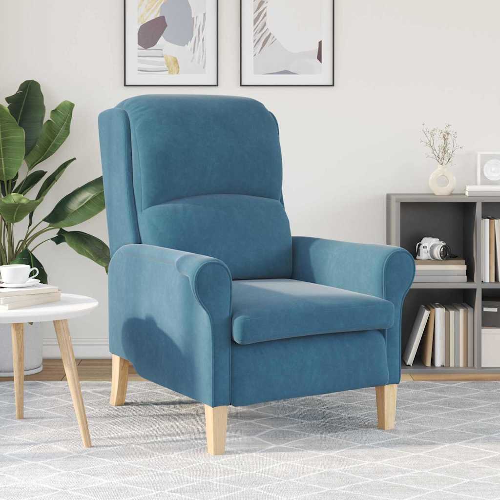 Fauteuil Blauw Fluweel