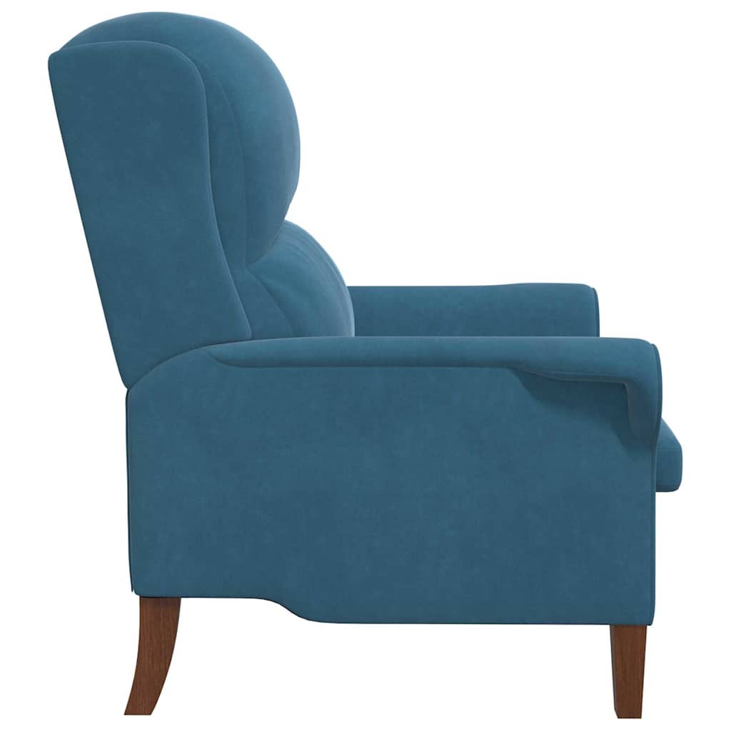 Fauteuil Blauw Fluweel