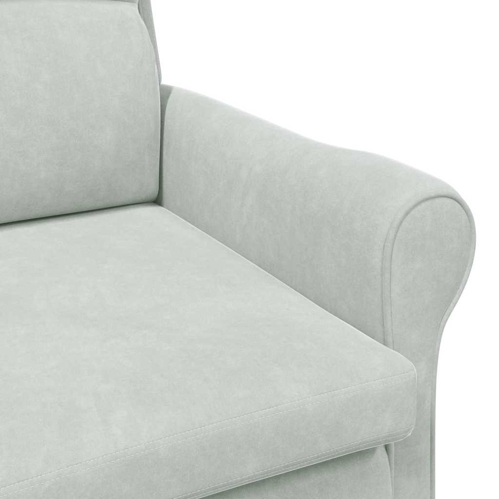 Fauteuil Lichtgrijs Fluweel