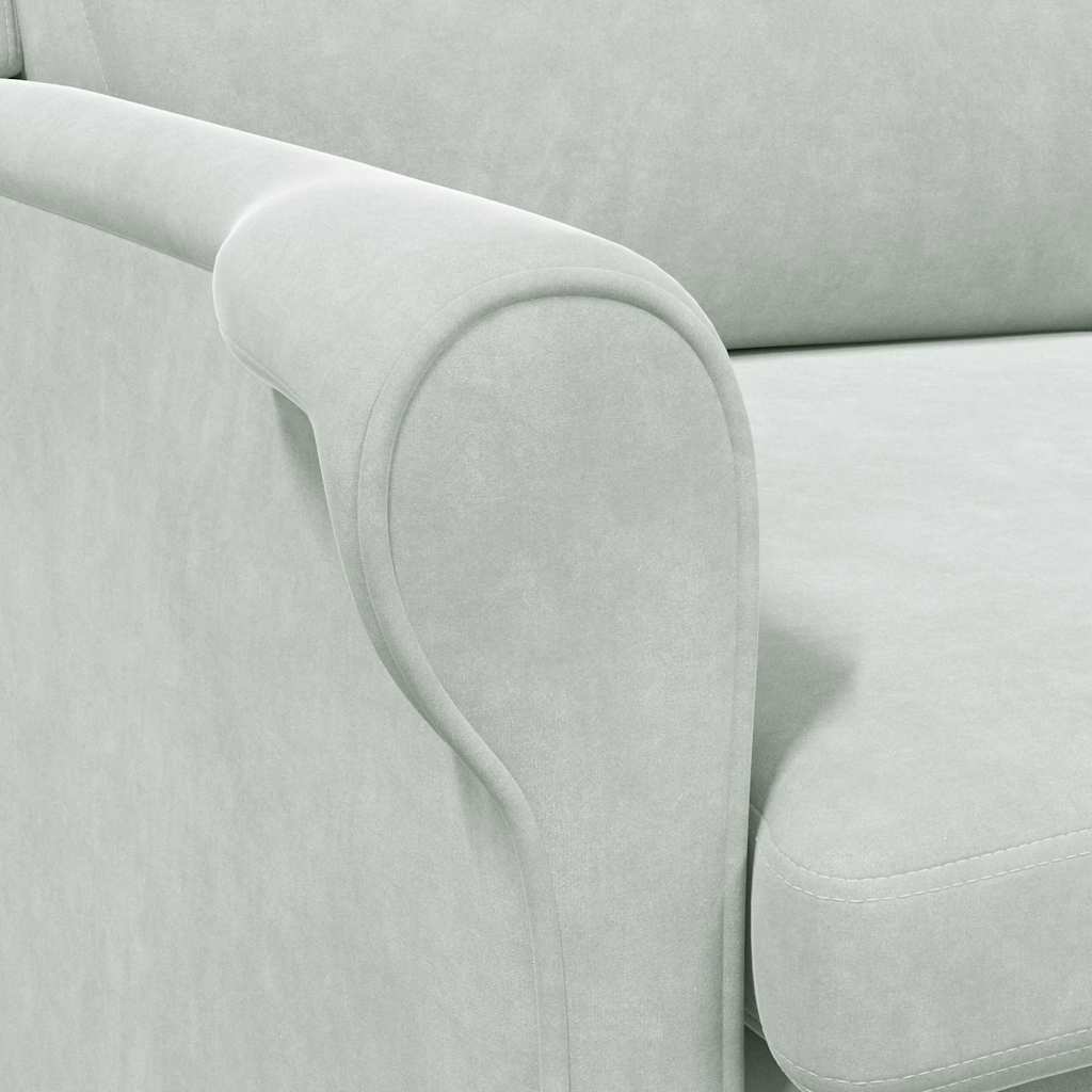 Fauteuil Lichtgrijs Fluweel