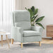Fauteuil Lichtgrijs Fluweel