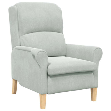 Fauteuil Lichtgrijs Fluweel