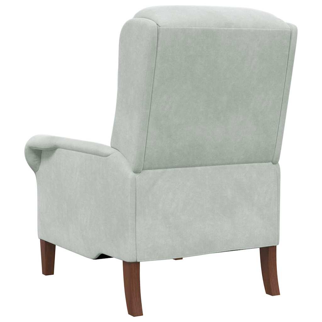 Fauteuil Lichtgrijs Fluweel