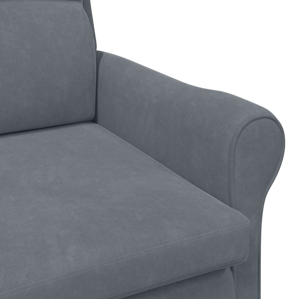 Fauteuil Donkergrijs Fluweel