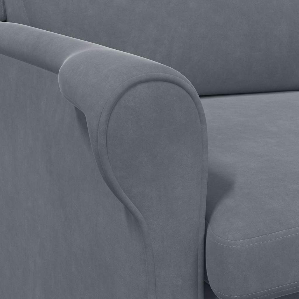 Fauteuil Donkergrijs Fluweel