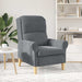 Fauteuil Donkergrijs Fluweel