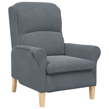Fauteuil Donkergrijs Fluweel