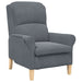 Fauteuil Donkergrijs Fluweel