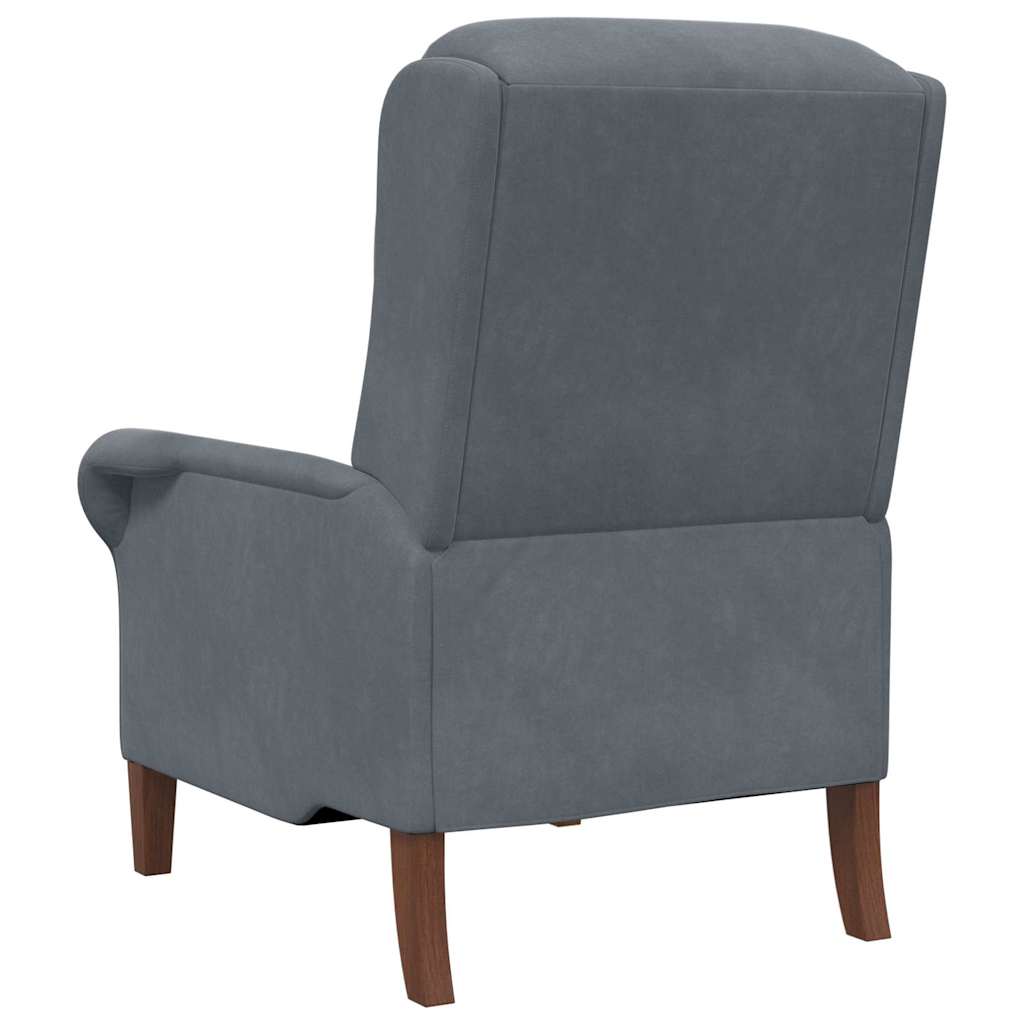 Fauteuil Donkergrijs Fluweel