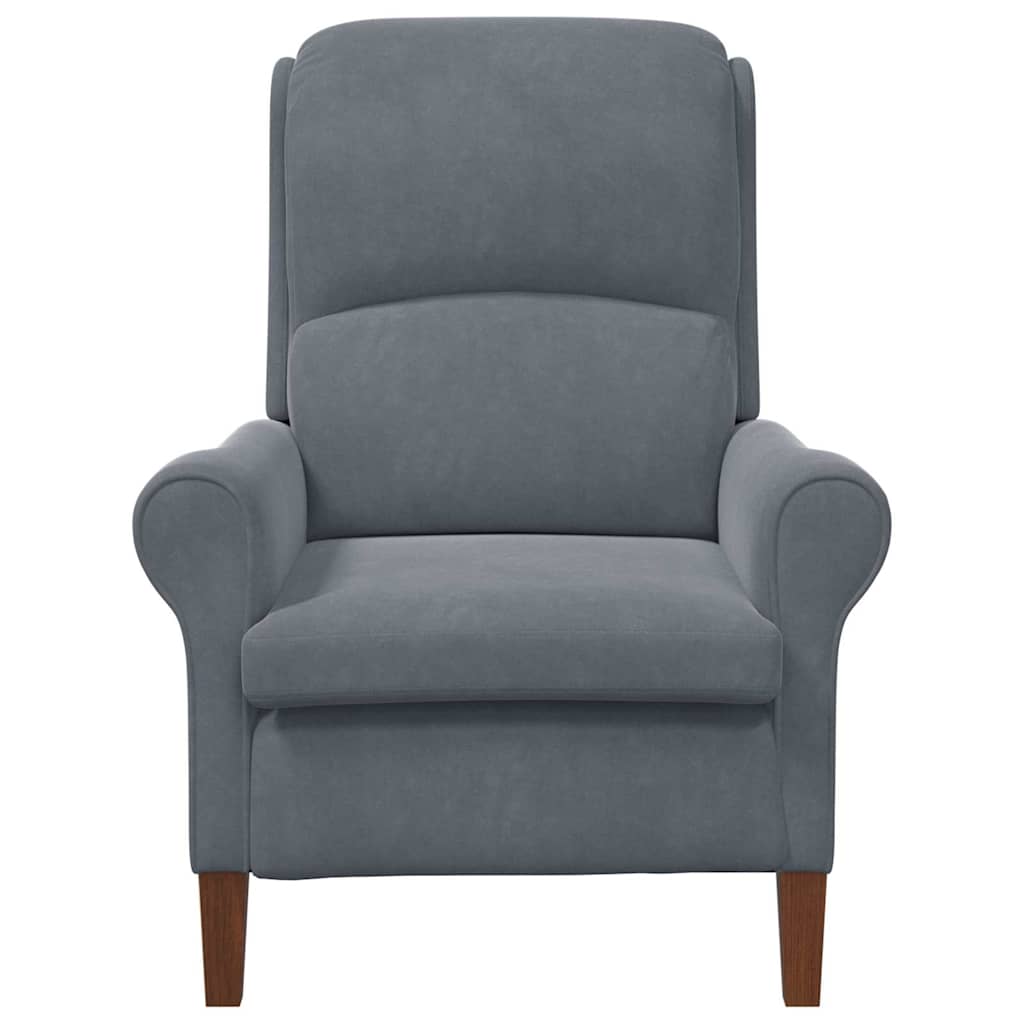 Fauteuil Donkergrijs Fluweel