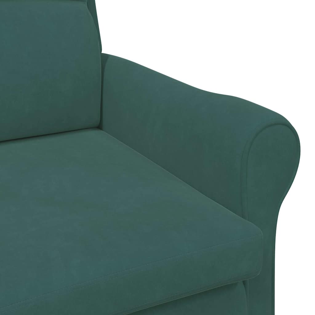 Fauteuil Donkergroen Fluweel