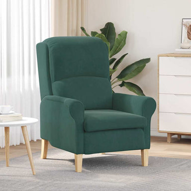 Fauteuil Donkergroen Fluweel
