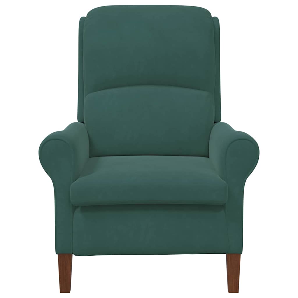 Fauteuil Donkergroen Fluweel