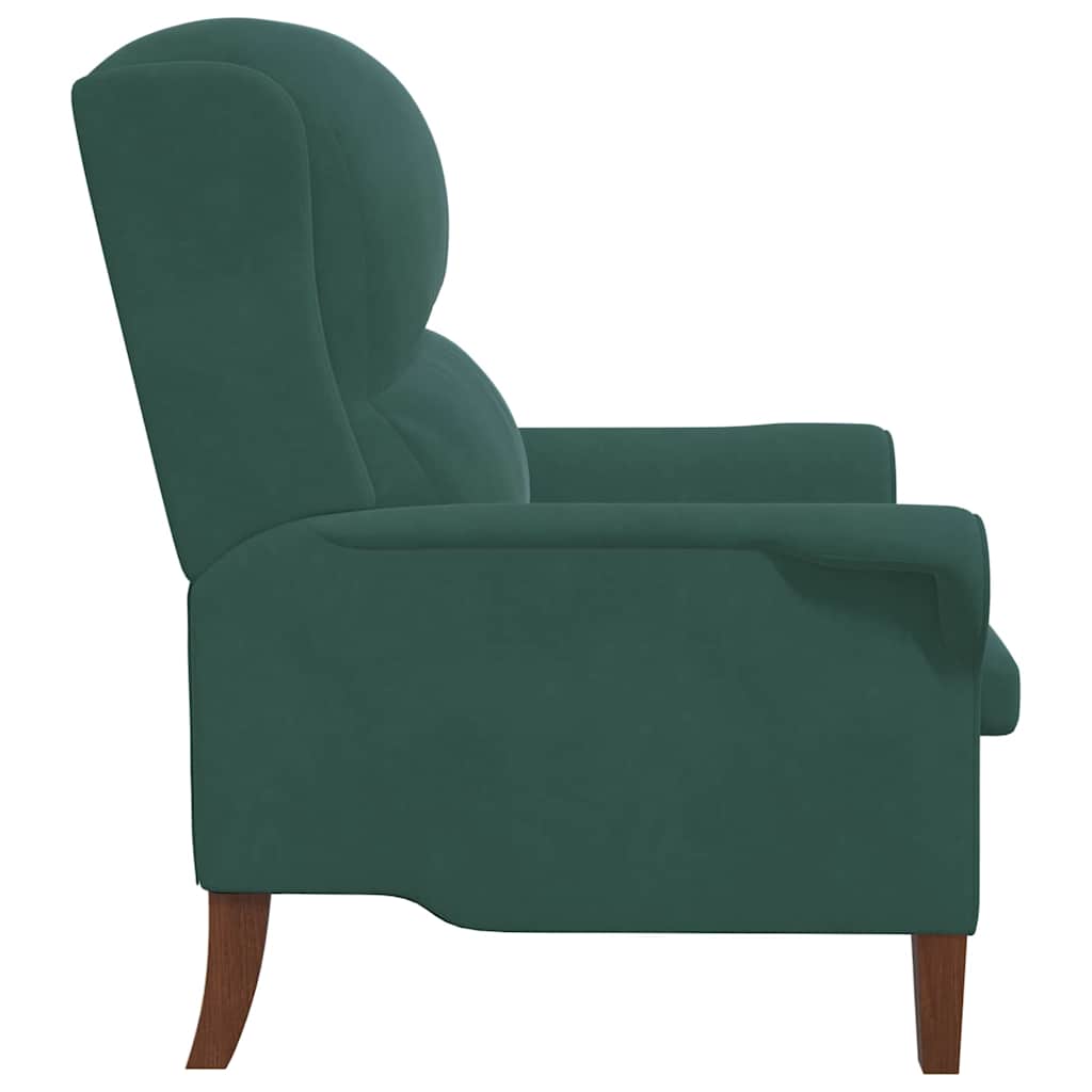 Fauteuil Donkergroen Fluweel