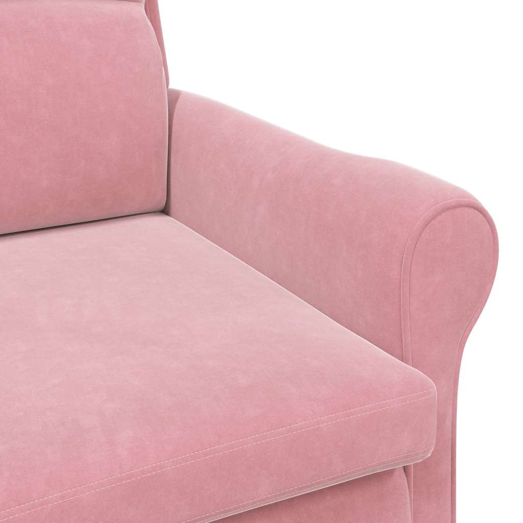 Fauteuil Roze Fluweel