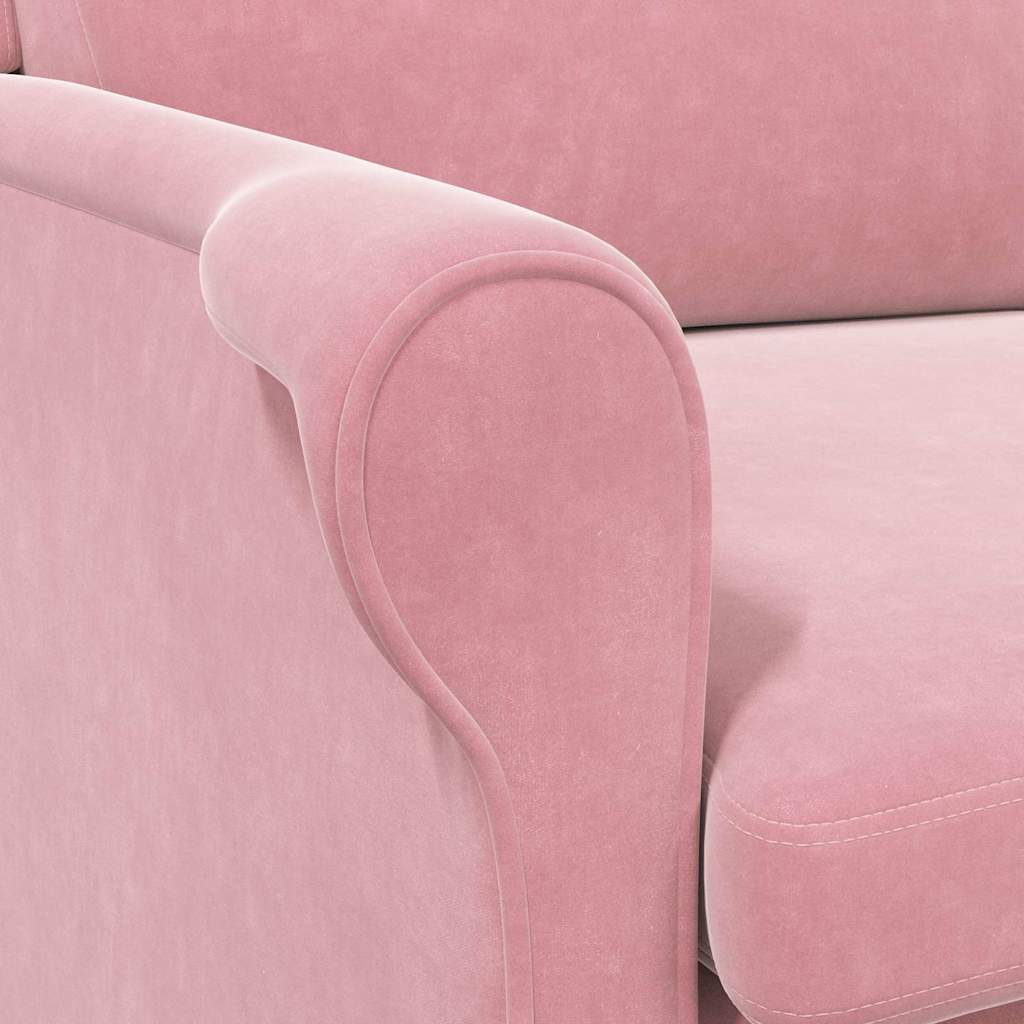 Fauteuil Roze Fluweel