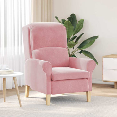Fauteuil Roze Fluweel